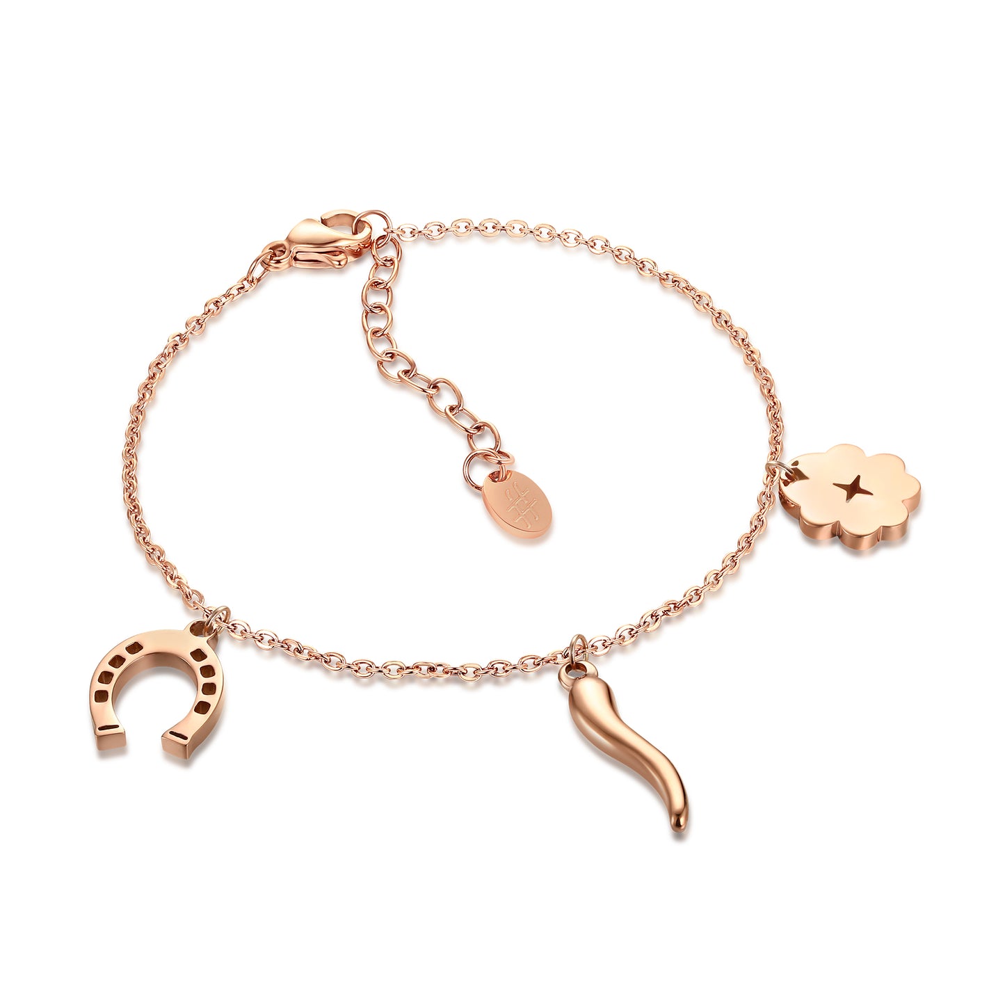 Bracciale Quadrifoglio, F. di Cavallo, Cornetto