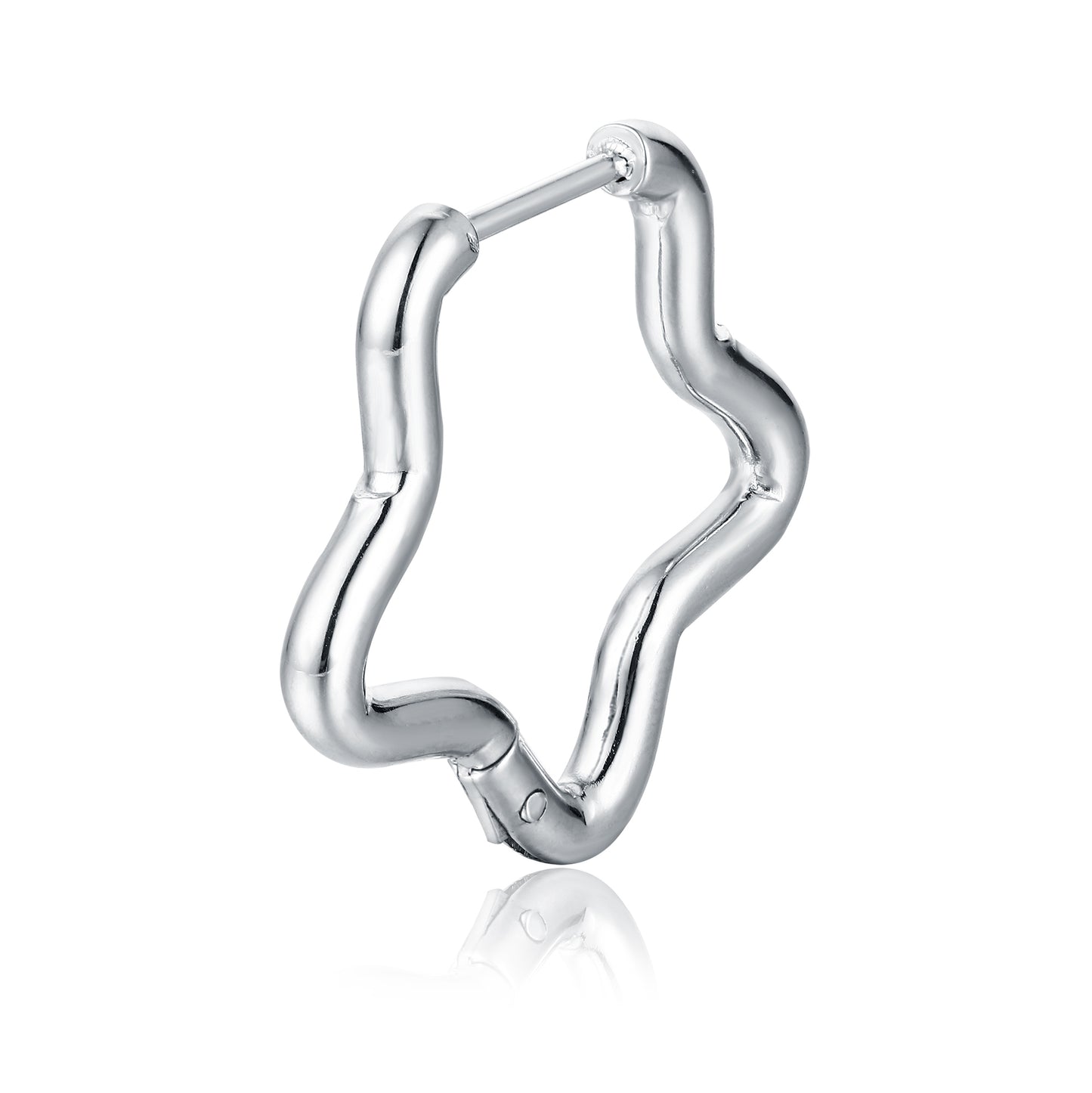 Single Hoop Star Earring