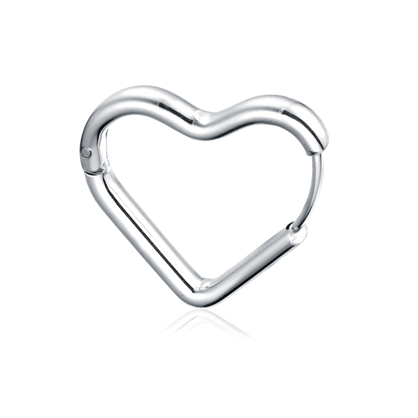 Orecchino Singolo Scattino Cuore Grande