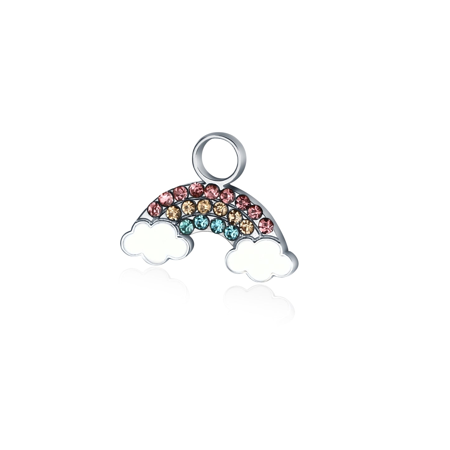 Mini Charm Arcobaleno Con Cristalli