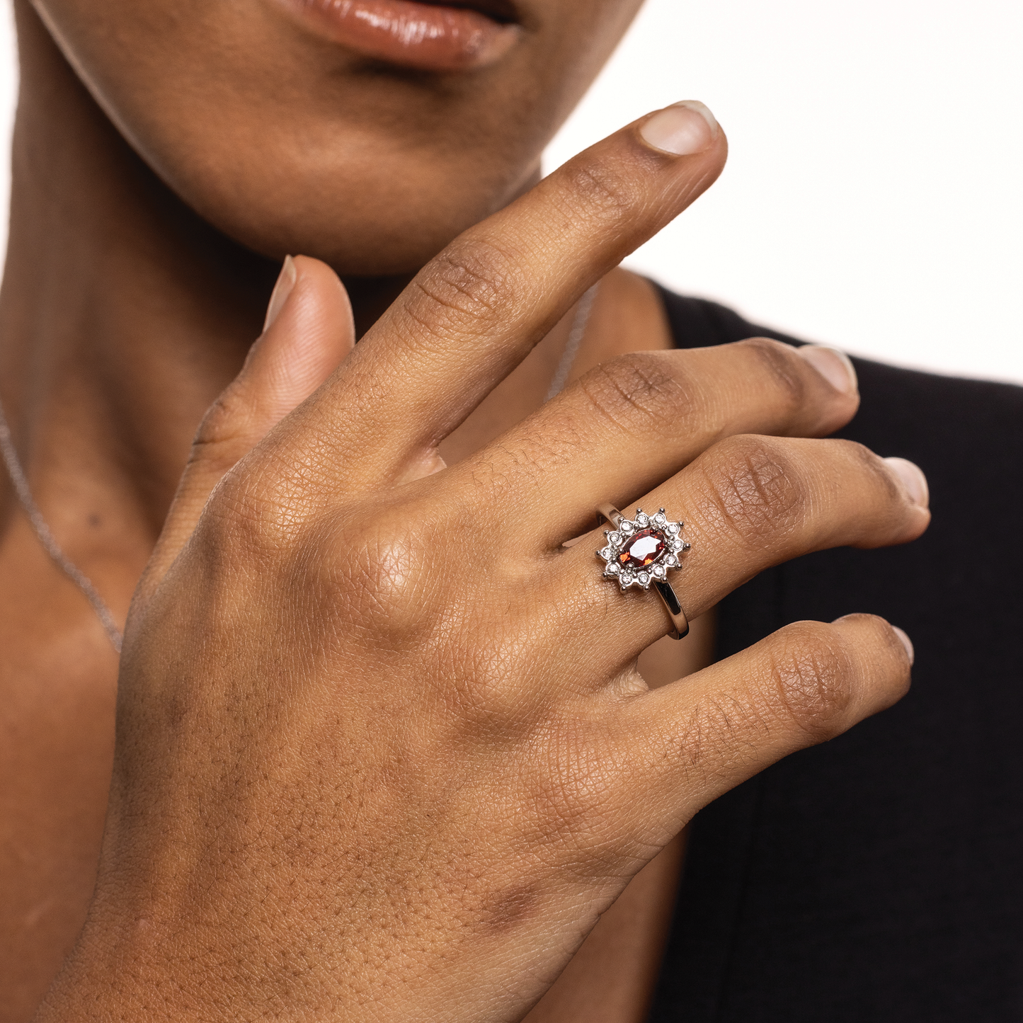 Anello Cristallo Kate Rosso