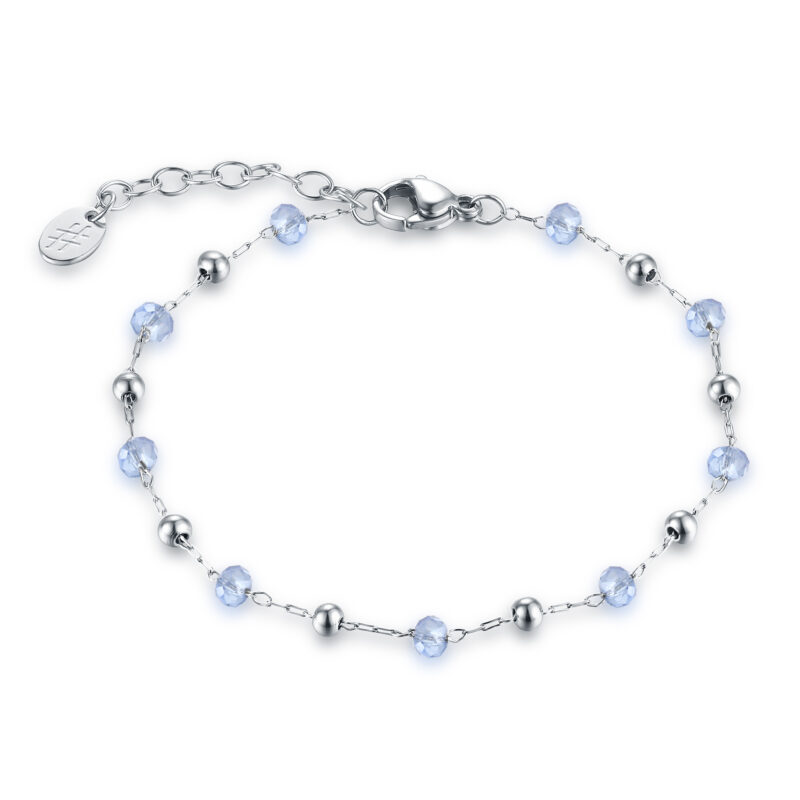 Bracciale Cristalli Viola ed Ematite