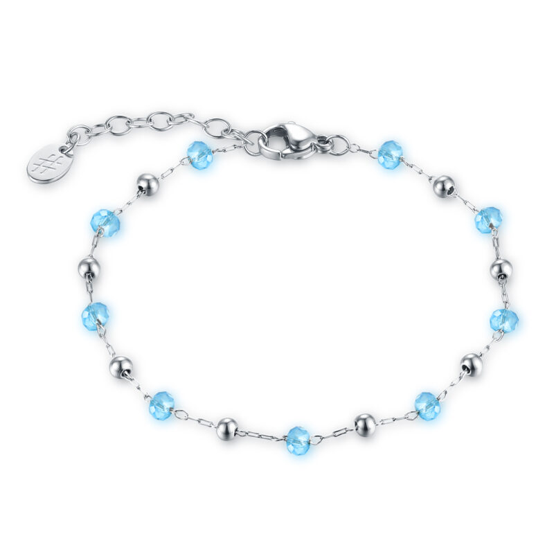 Bracciale Cristalli Turchesi ed Ematite