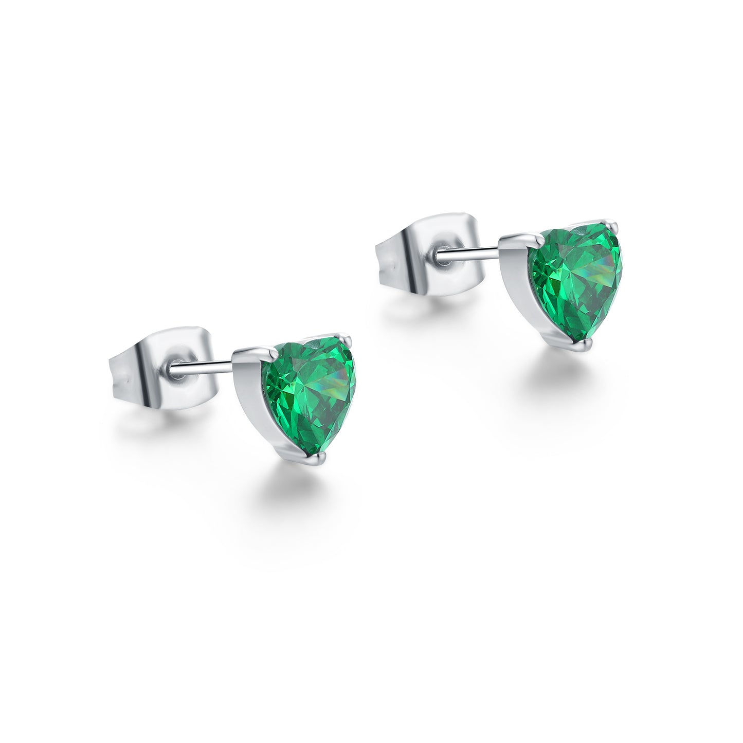 ORECCHINI LOBO CUORE VERDE