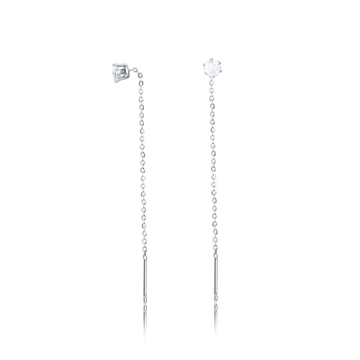 Pair of White Drop Earrings