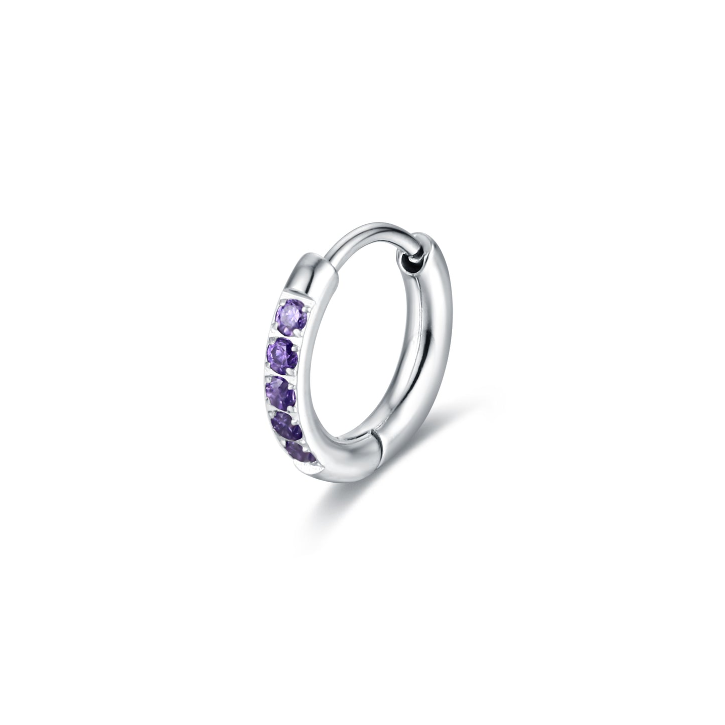 Orecchino Singolo Scattino Viola