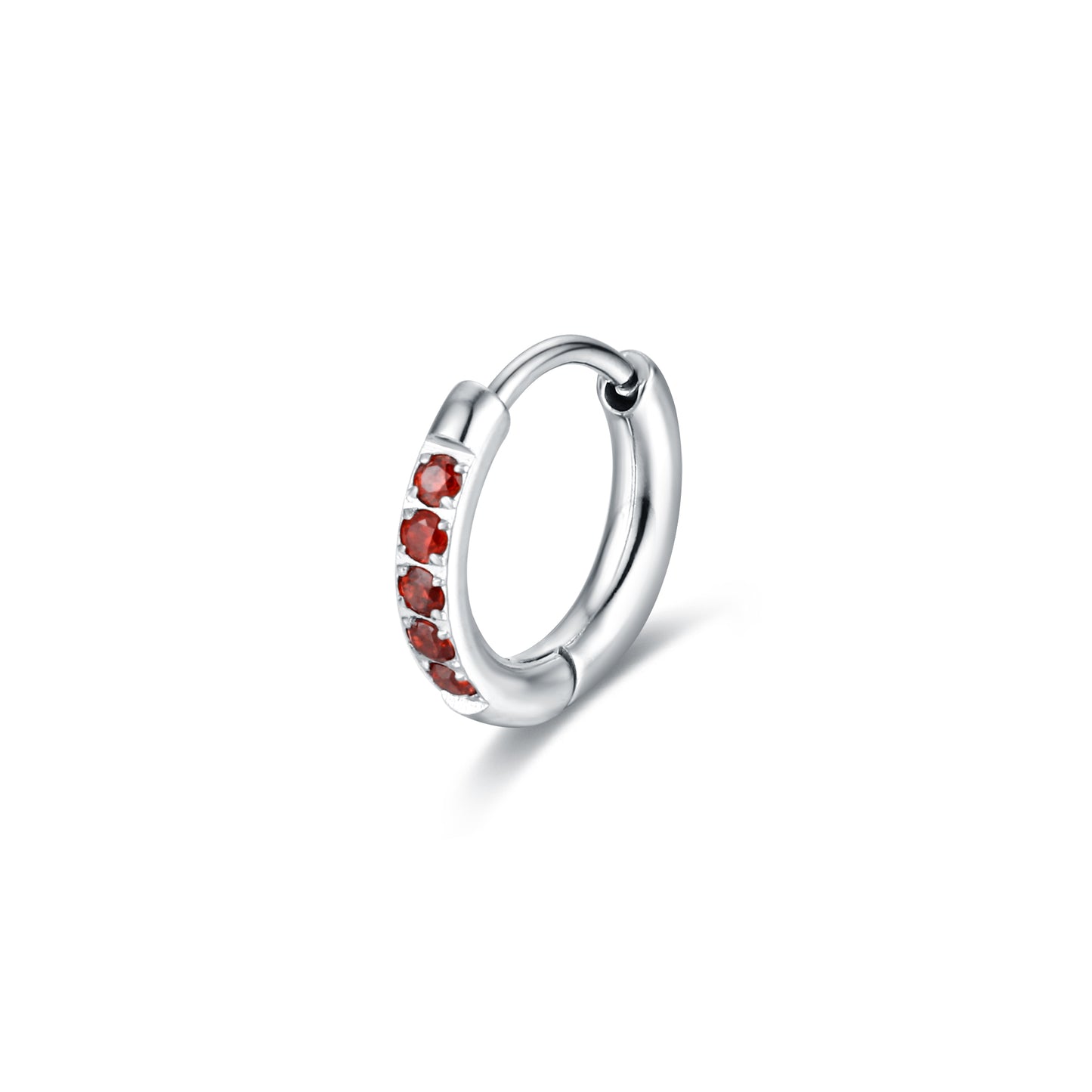 Orecchino Singolo Scattino Rosso