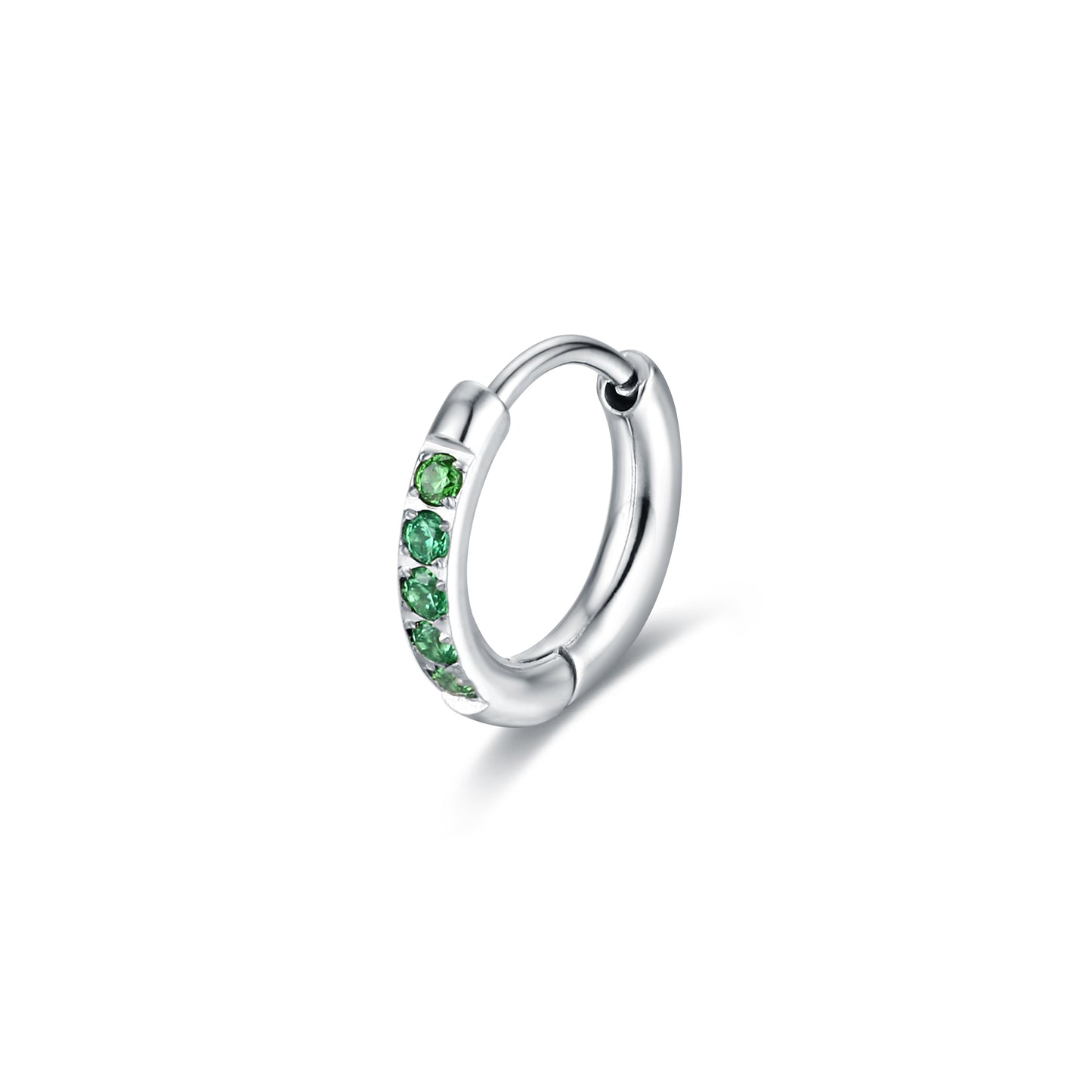 Orecchino Singolo Scattino Verde