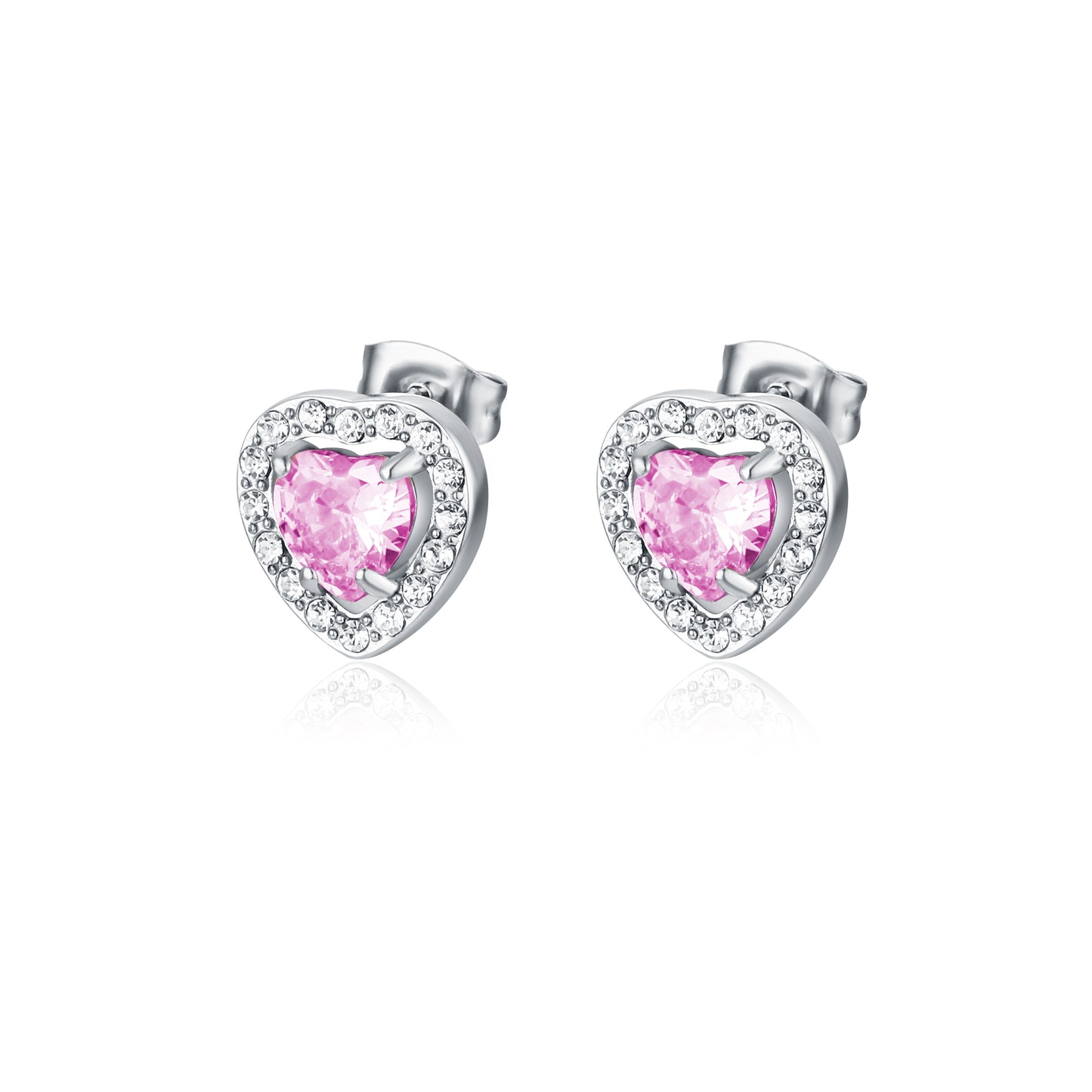 Orecchini Cuore Rosa