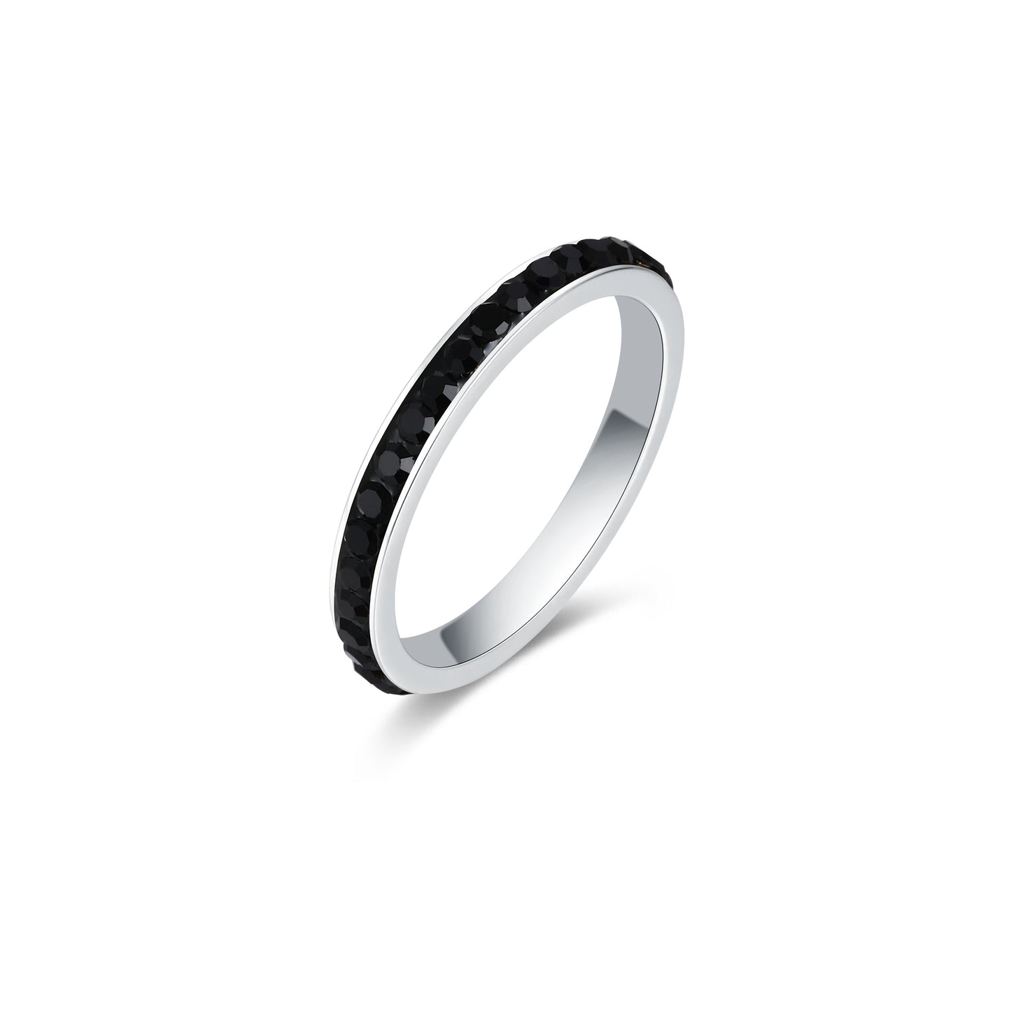 Anello Cristalli Neri