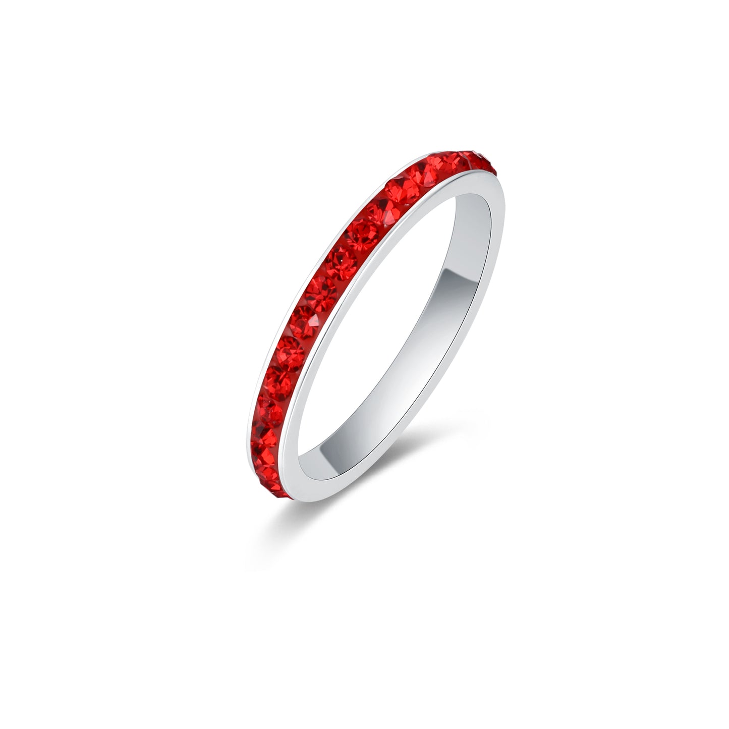 Anello Cristalli Rossi