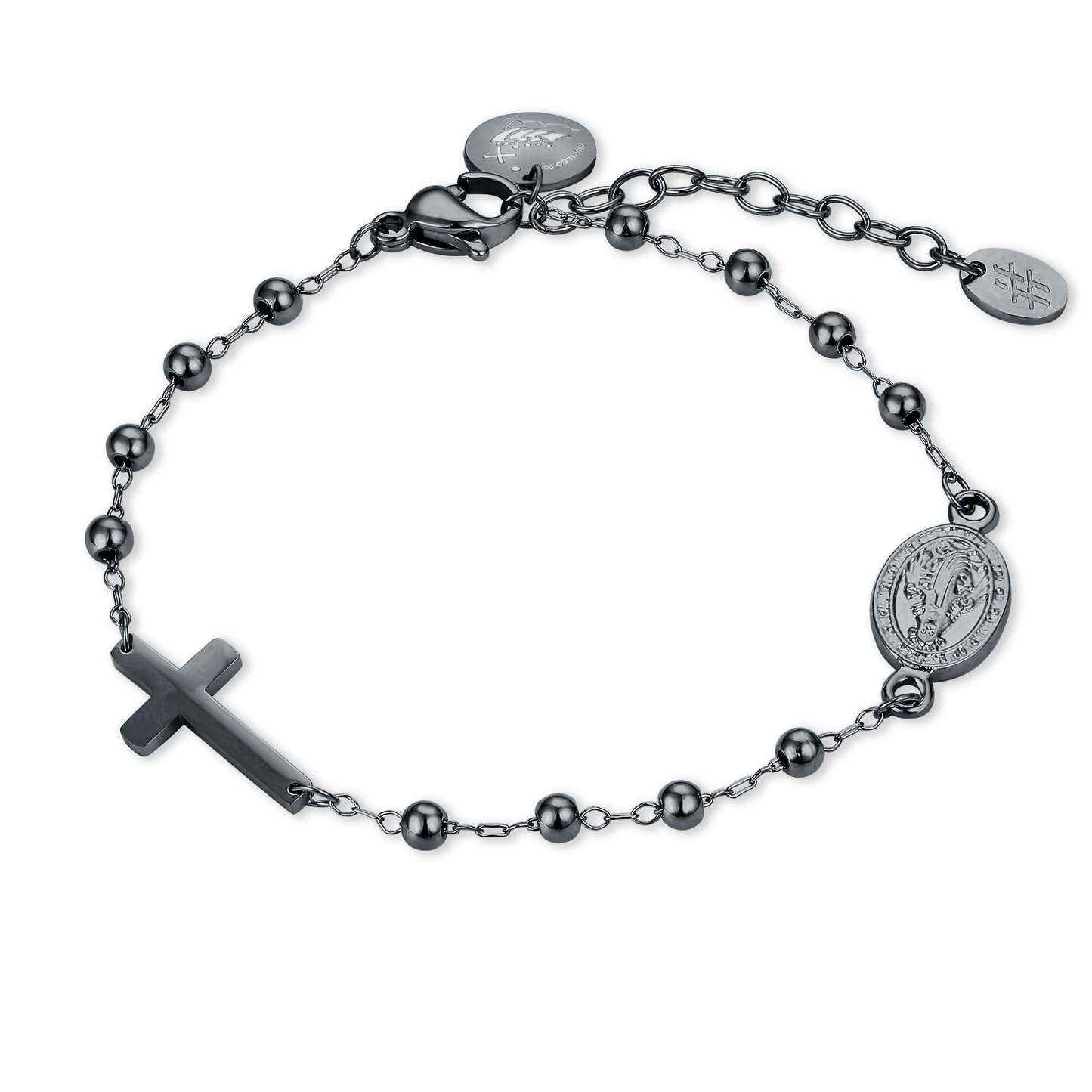 Bracciale Rosario Giubileo pvd nero