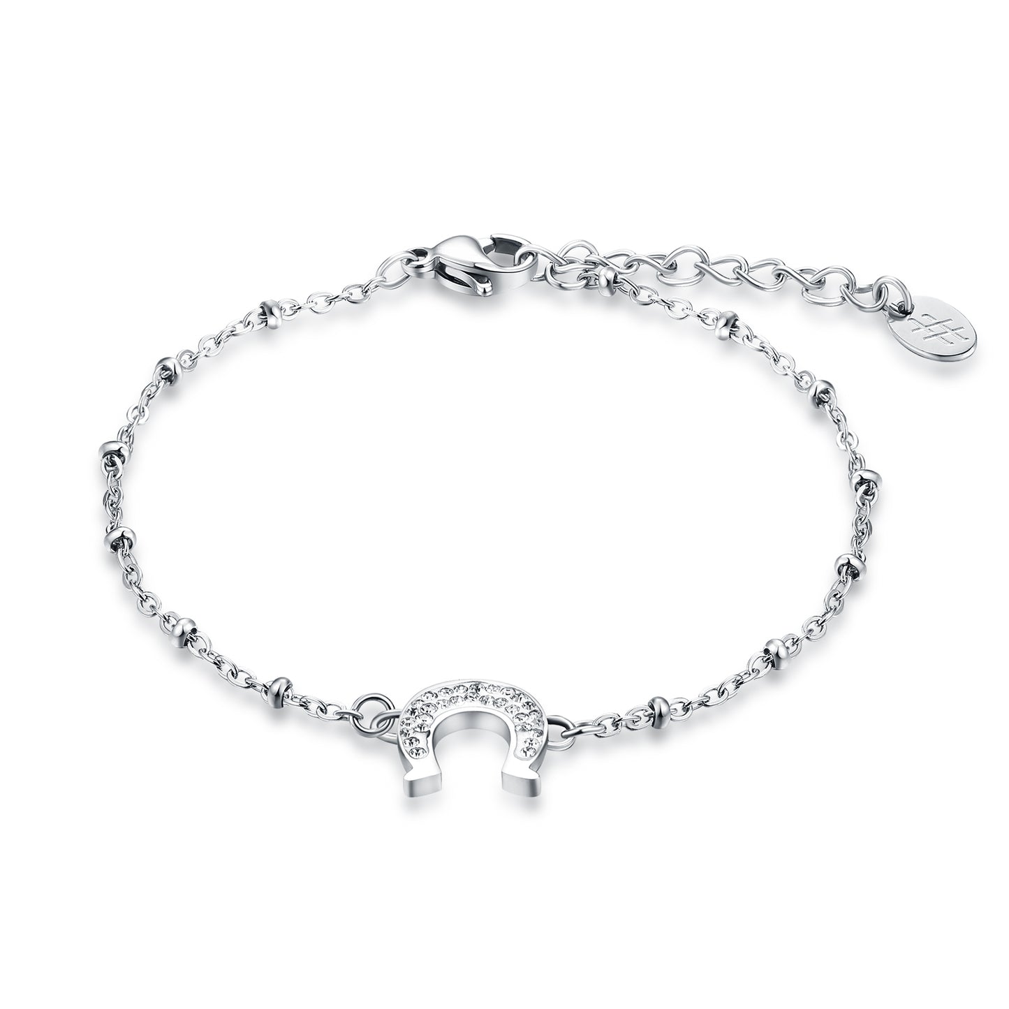BRACCIALE FERRO DI CAVALLO CRISTALLI