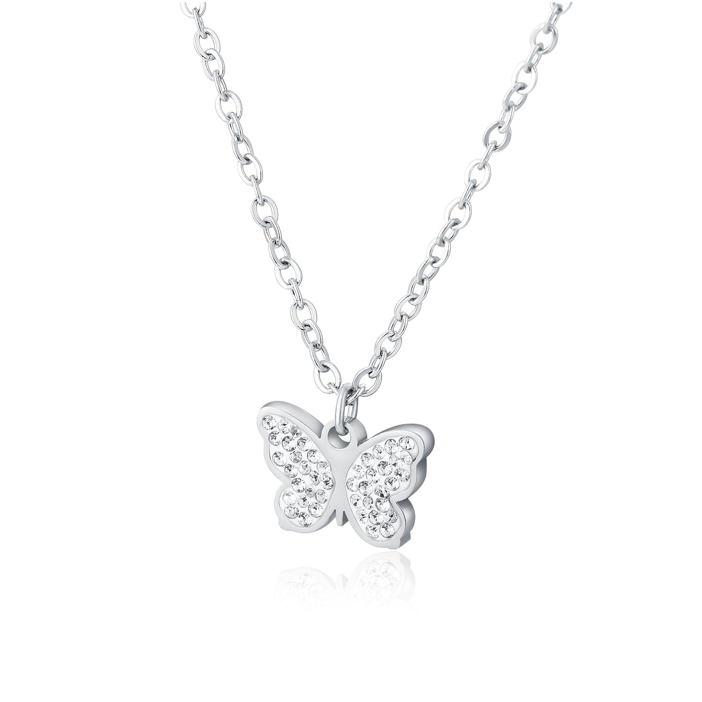 BUTTERFLY CRYSTAL NECKLACE