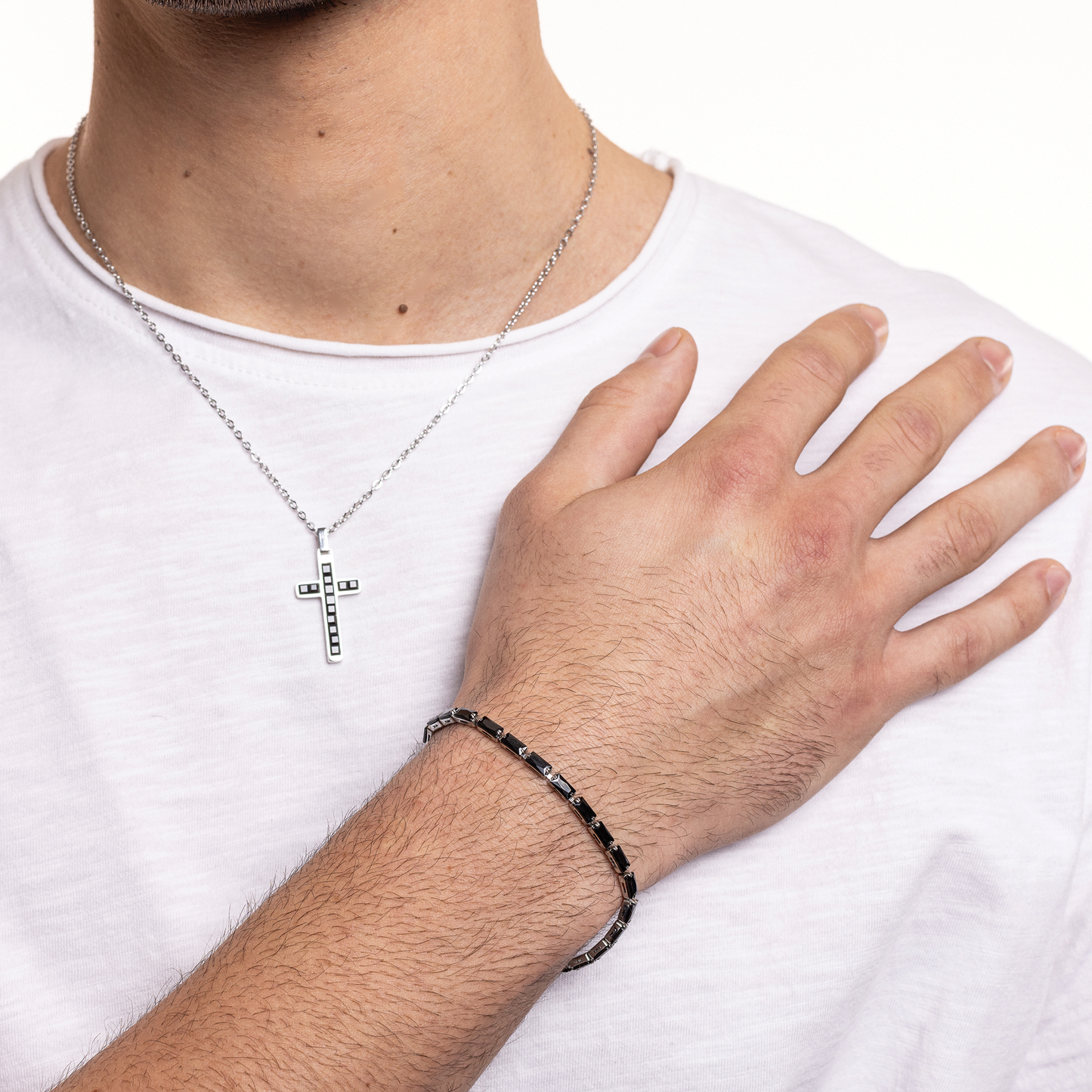 Bracciale Tennis Cristalli Neri