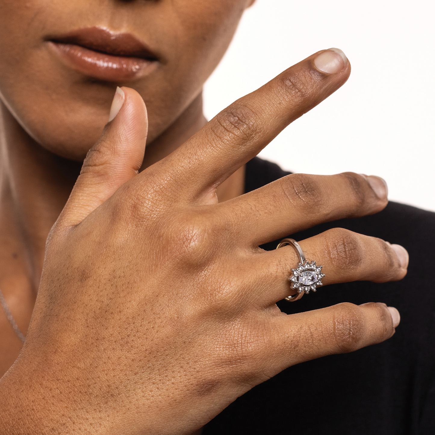 Anello Cristallo Kate Bianco