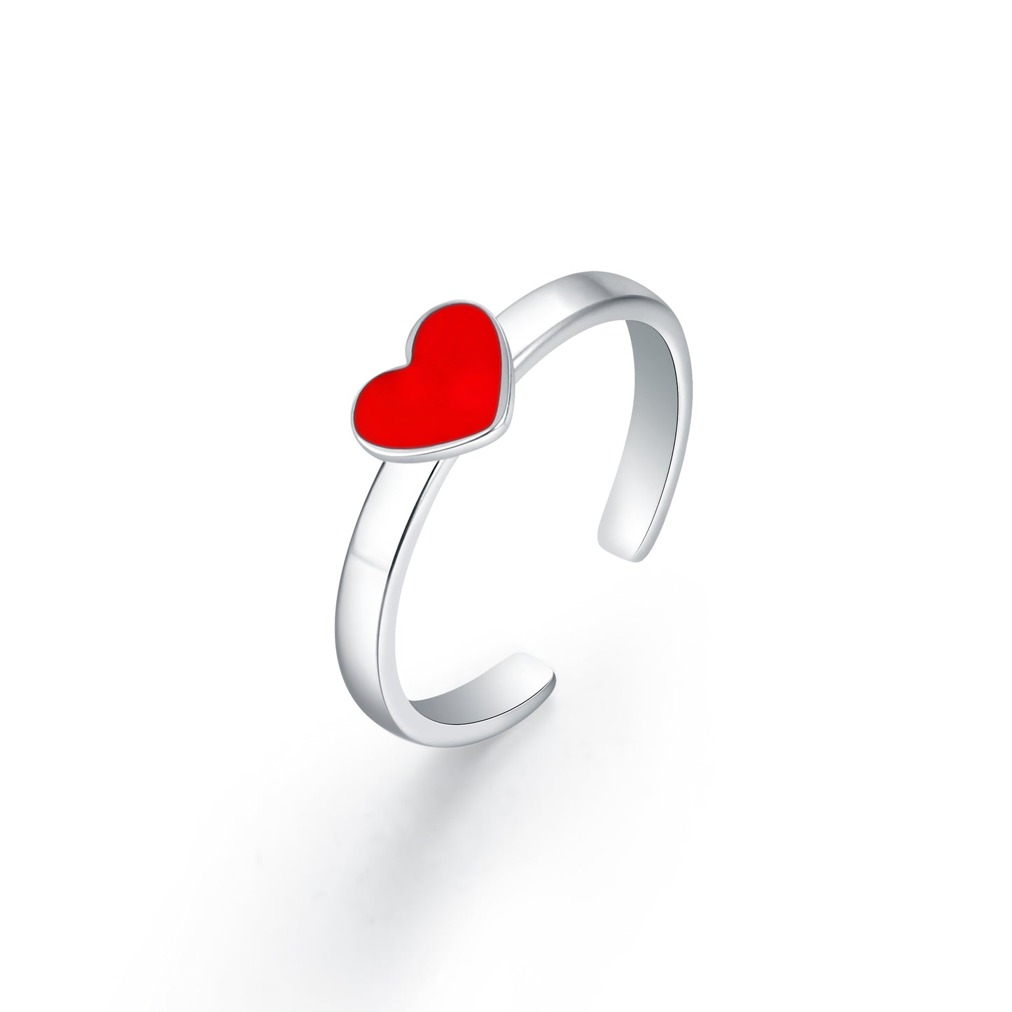 Girl's Ring with Red Heart