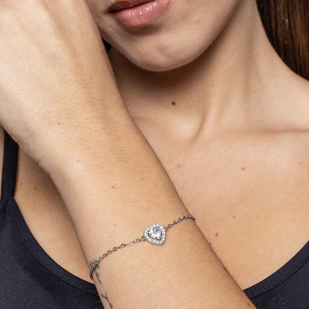 Bracciale Cuore Bianco
