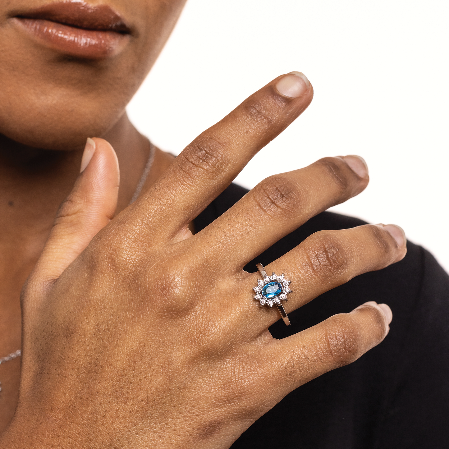 Anello Cristallo Kate Turchese