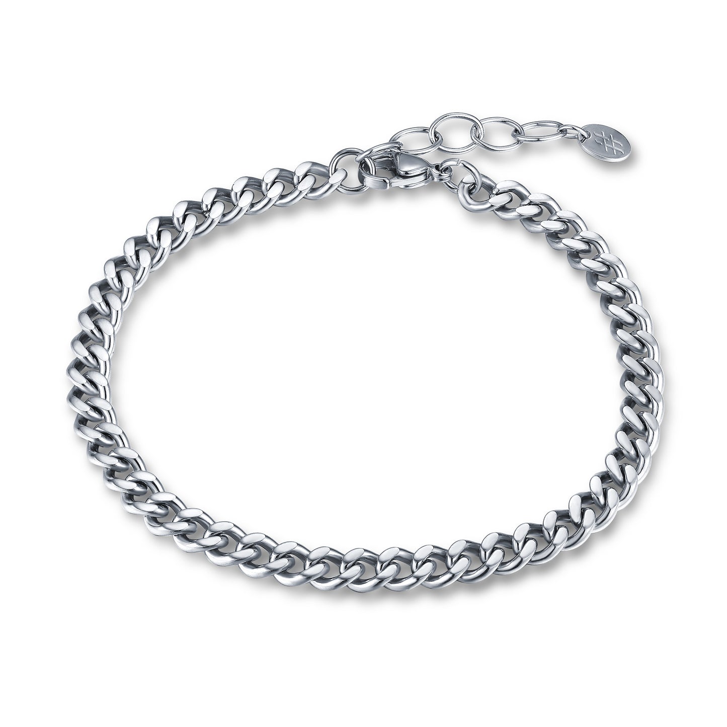 Bracciale Grumetta Piatta 5mm 20+3 cm