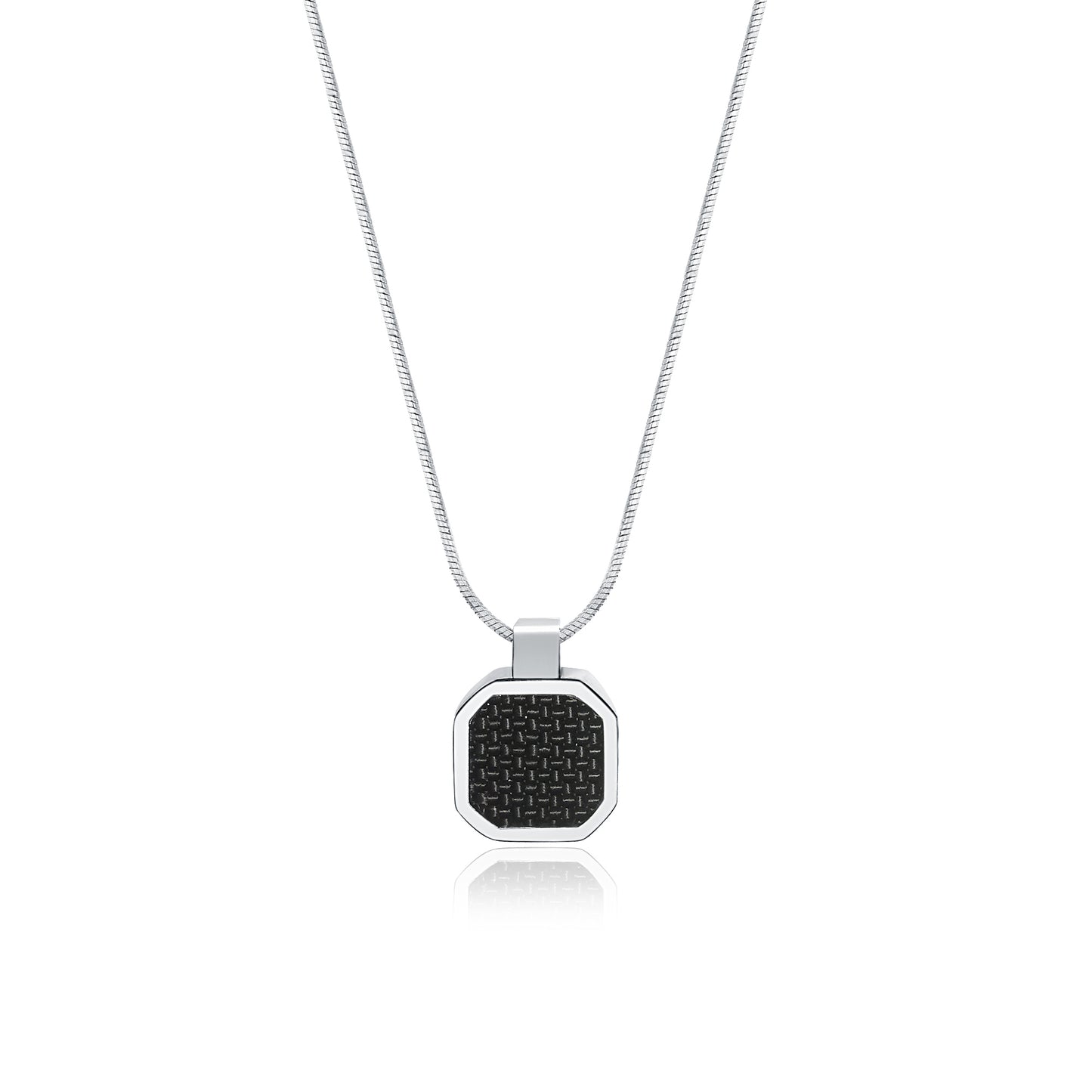 Collana ottagono con fibra di carbonio