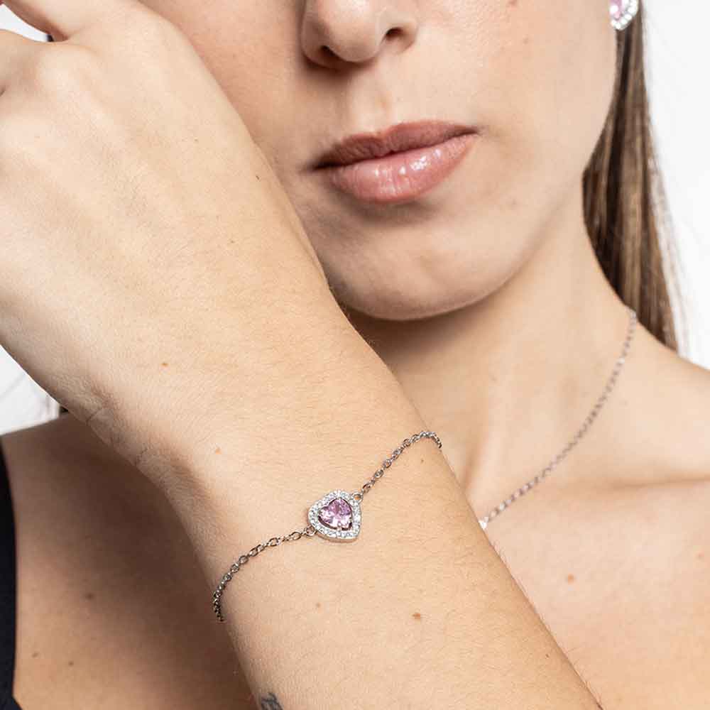 Bracciale Cuore Rosa