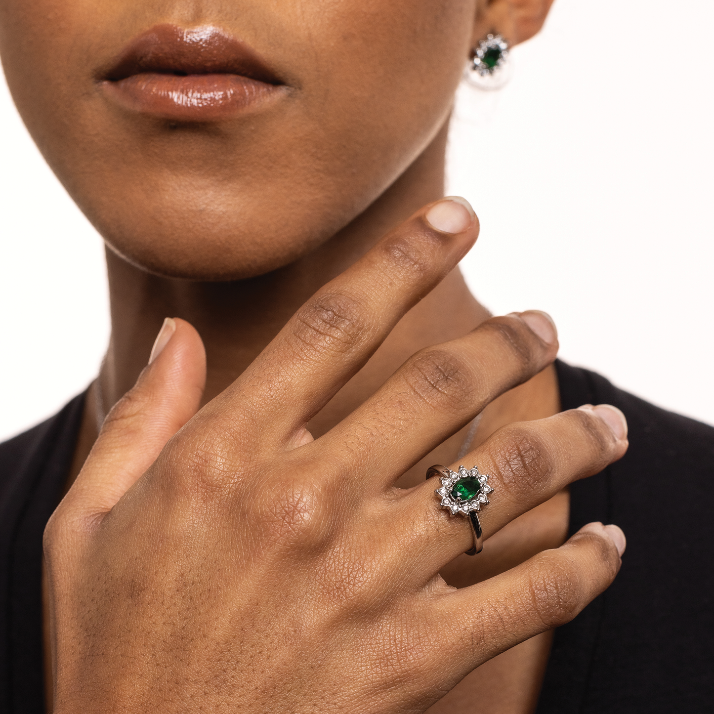 Anello Cristallo Kate Verde