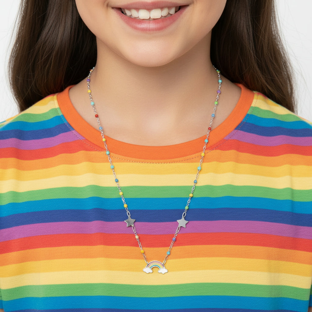 Collana Arcobaleno E Stelle