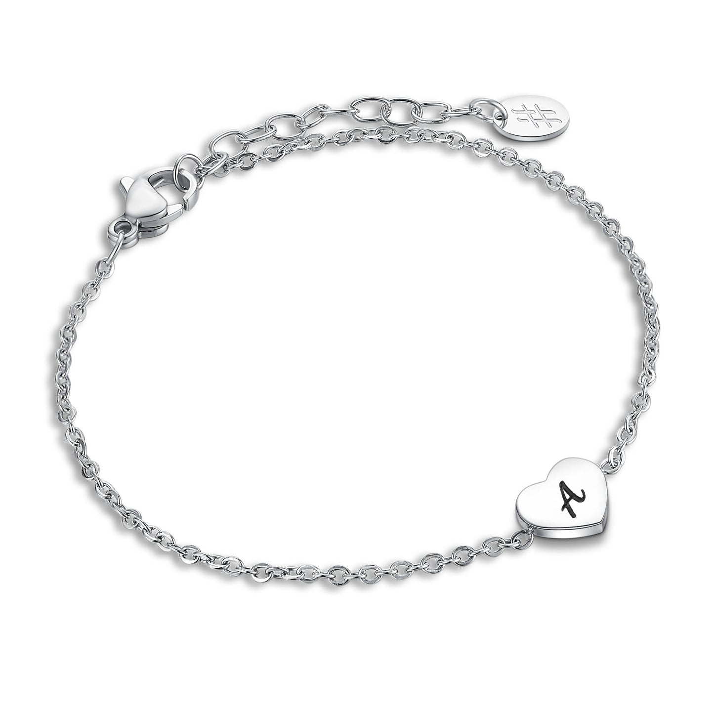 Bracciale Cuore Lettera
