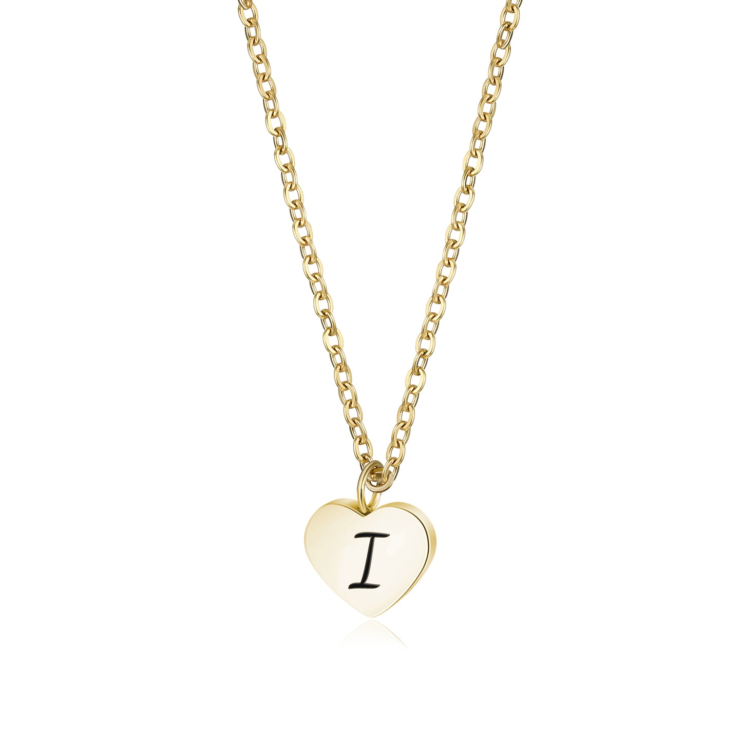 Collana Cuore Dorato con Lettera