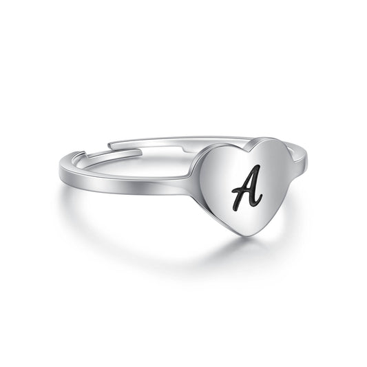 Anello Cuore Lettera