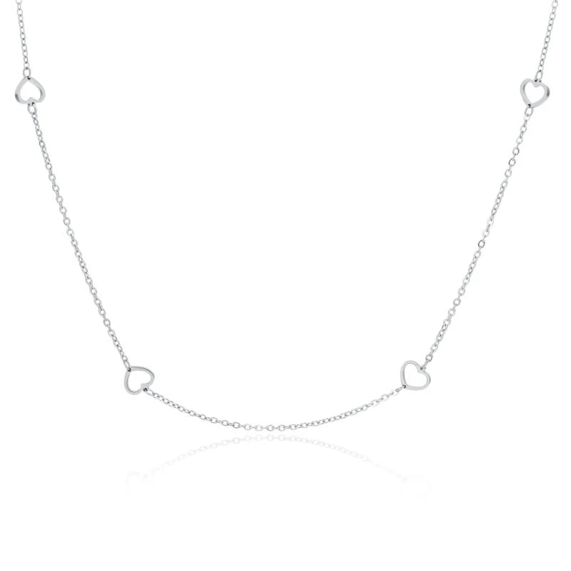 Collana Cuori Vuoti 80CM