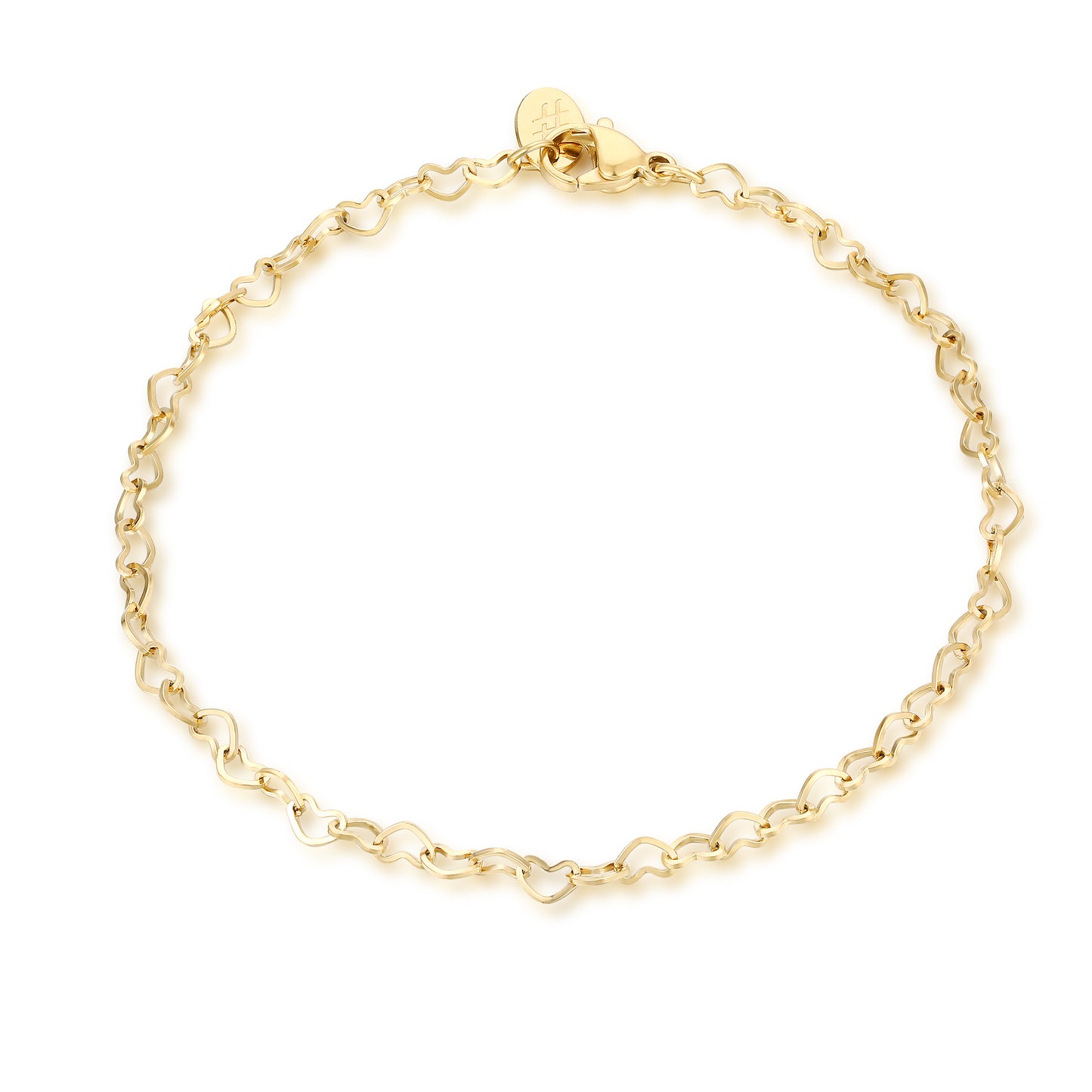 Bracciale Catenina a Cuori Gold