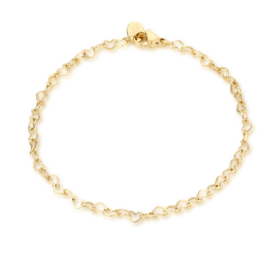 Bracciale Catenina a Cuori Gold