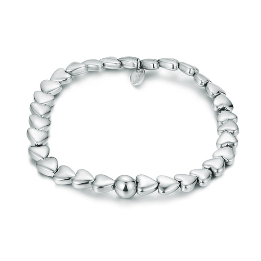 Bracciale Cuori Ematite Rodiata