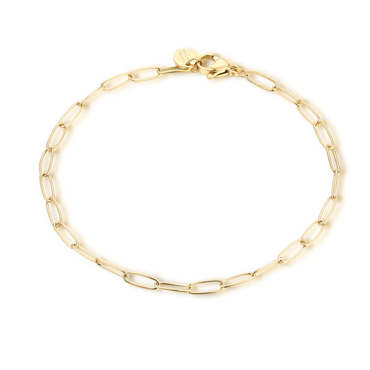Bracciale Catenina Maglie Ovali dorata