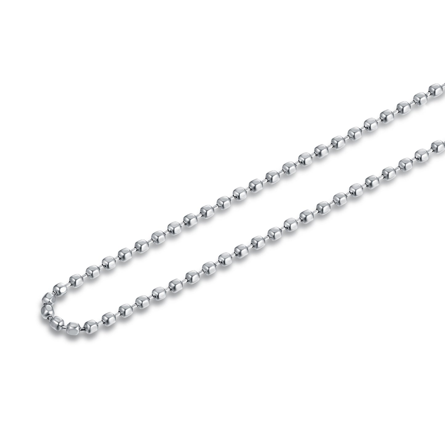 Collana pallini sfaccettati 40+5cm