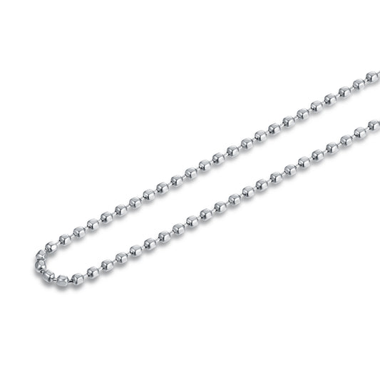 Collana pallini sfaccettati 40+5cm