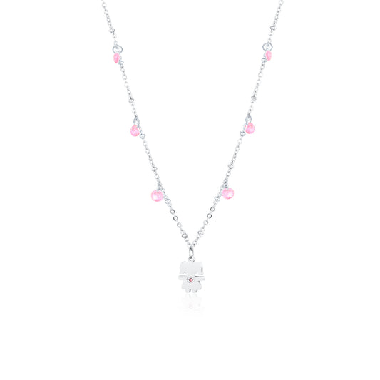Collana Con Bimba 6 Cristalli