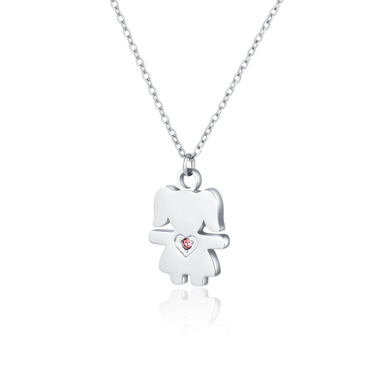 Collana Con Bimba Pendente