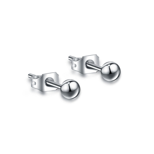 Coppia orecchini sfera diametro 3mm acciaio