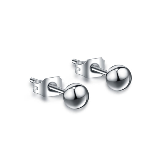 Coppia orecchini sfera diametro 5mm acciaio