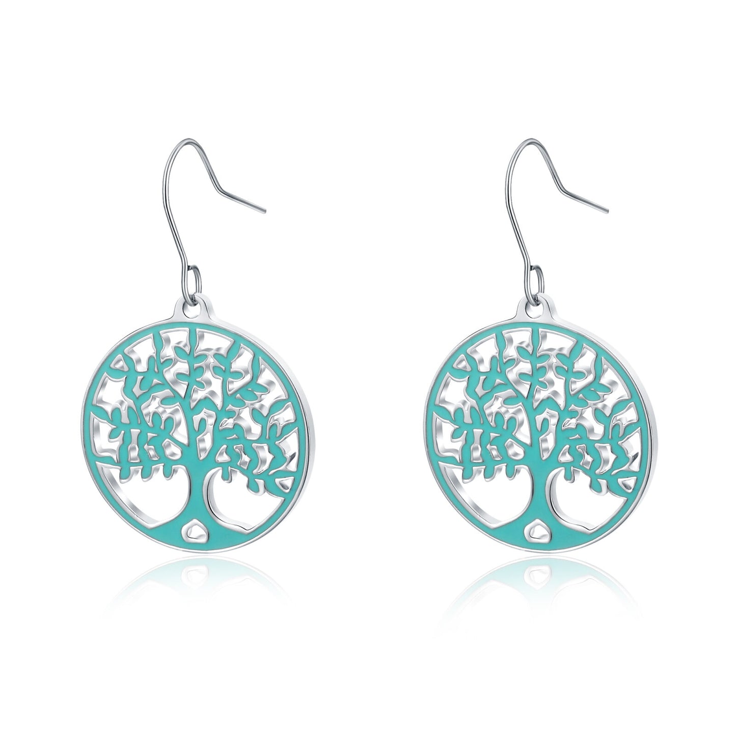 Tree of Life Dangle Earrings with Filigree
