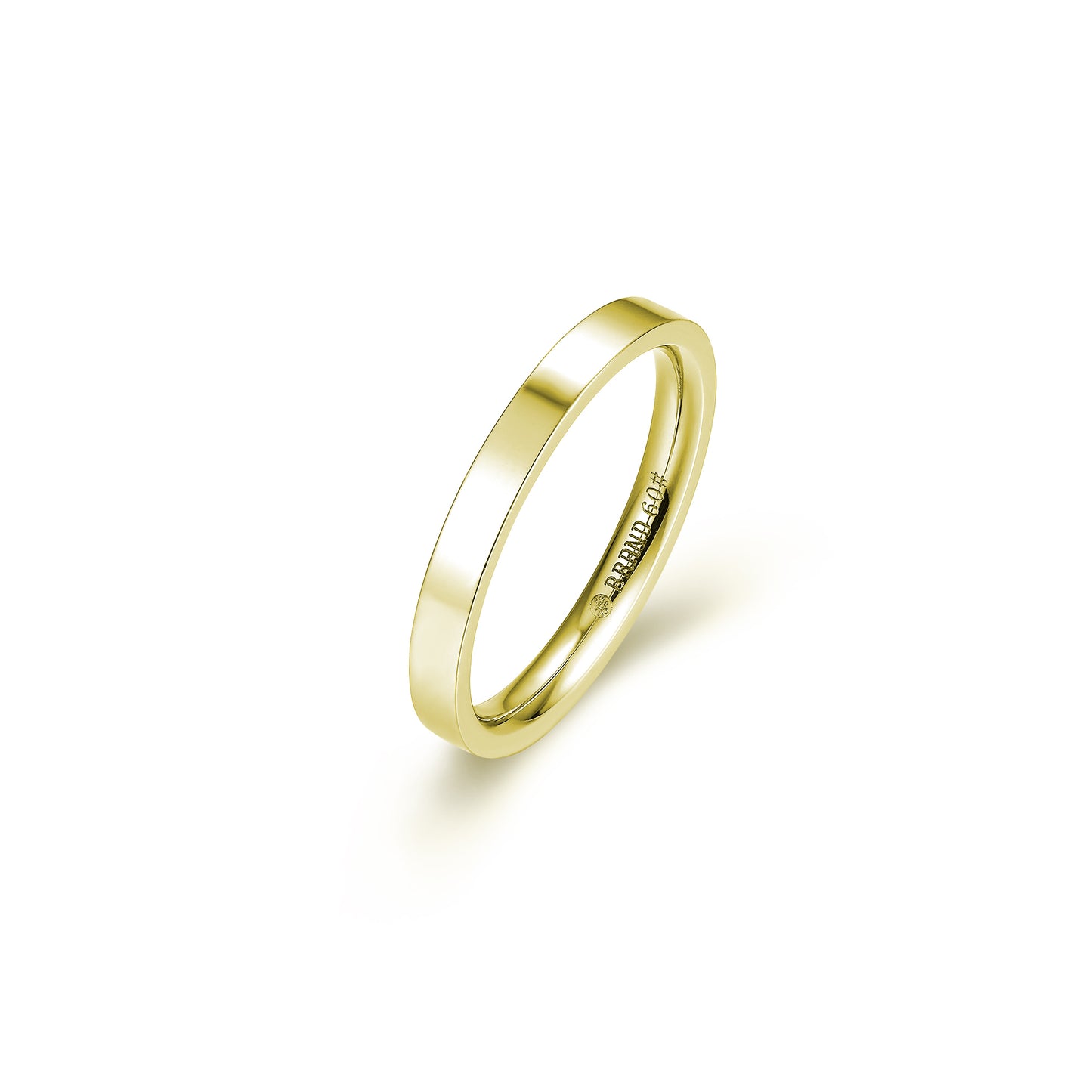Fedina in acciaio pvd oro