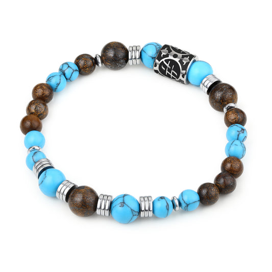Bracciale Turchese e Bronzite