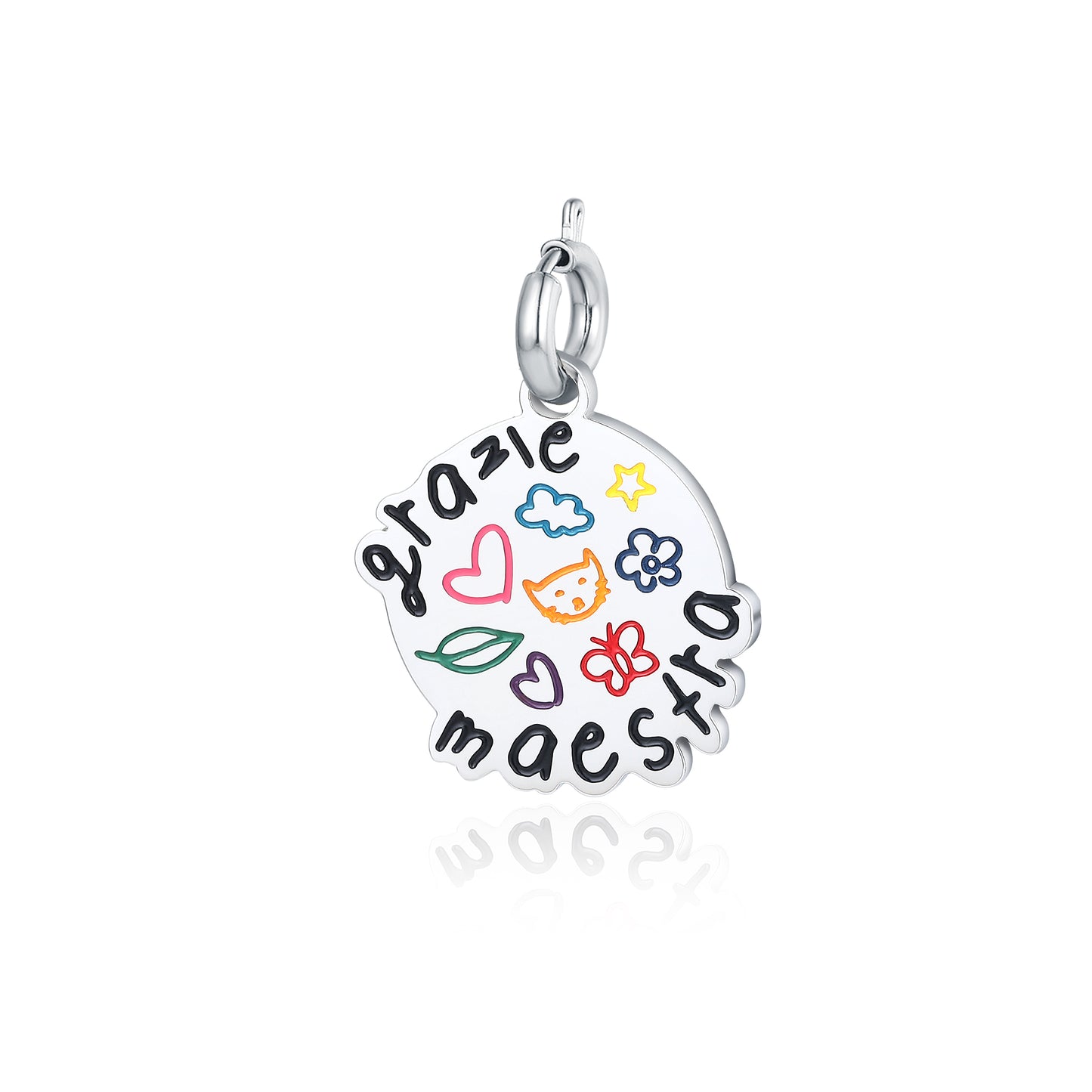 Charm Scarabocchio “Grazie Maestra”