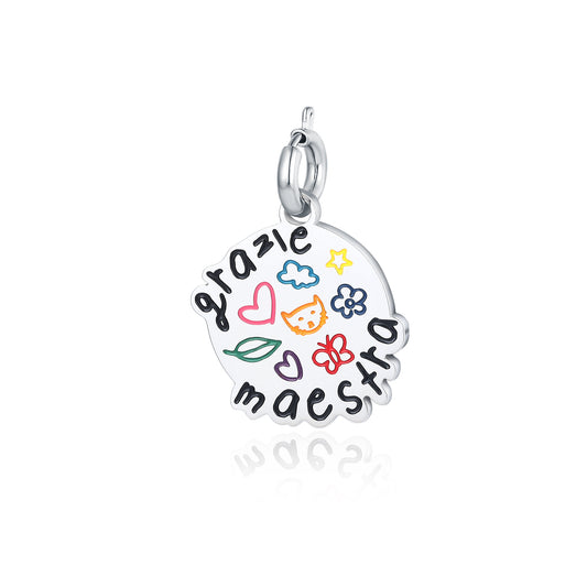 Charm Scarabocchio “Grazie Maestra”