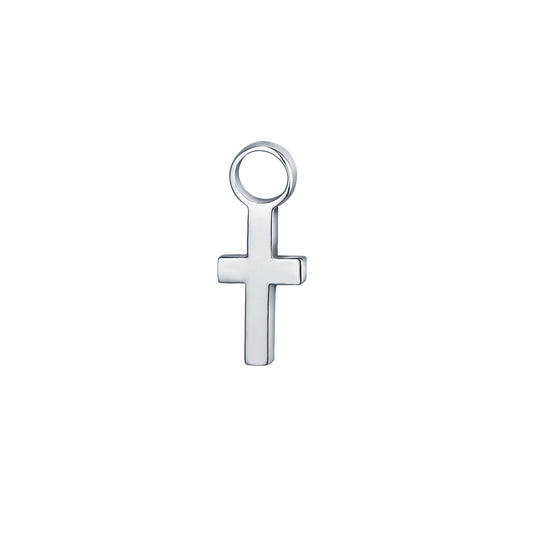 Mini Charm Croce Acciaio