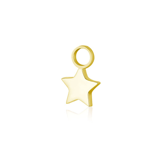Mini Charm Stella Acciaio ORO