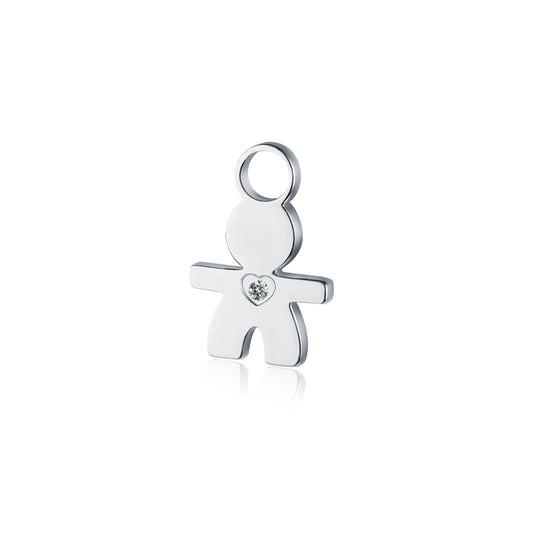 Mini Charm Bambino Con Cristallo